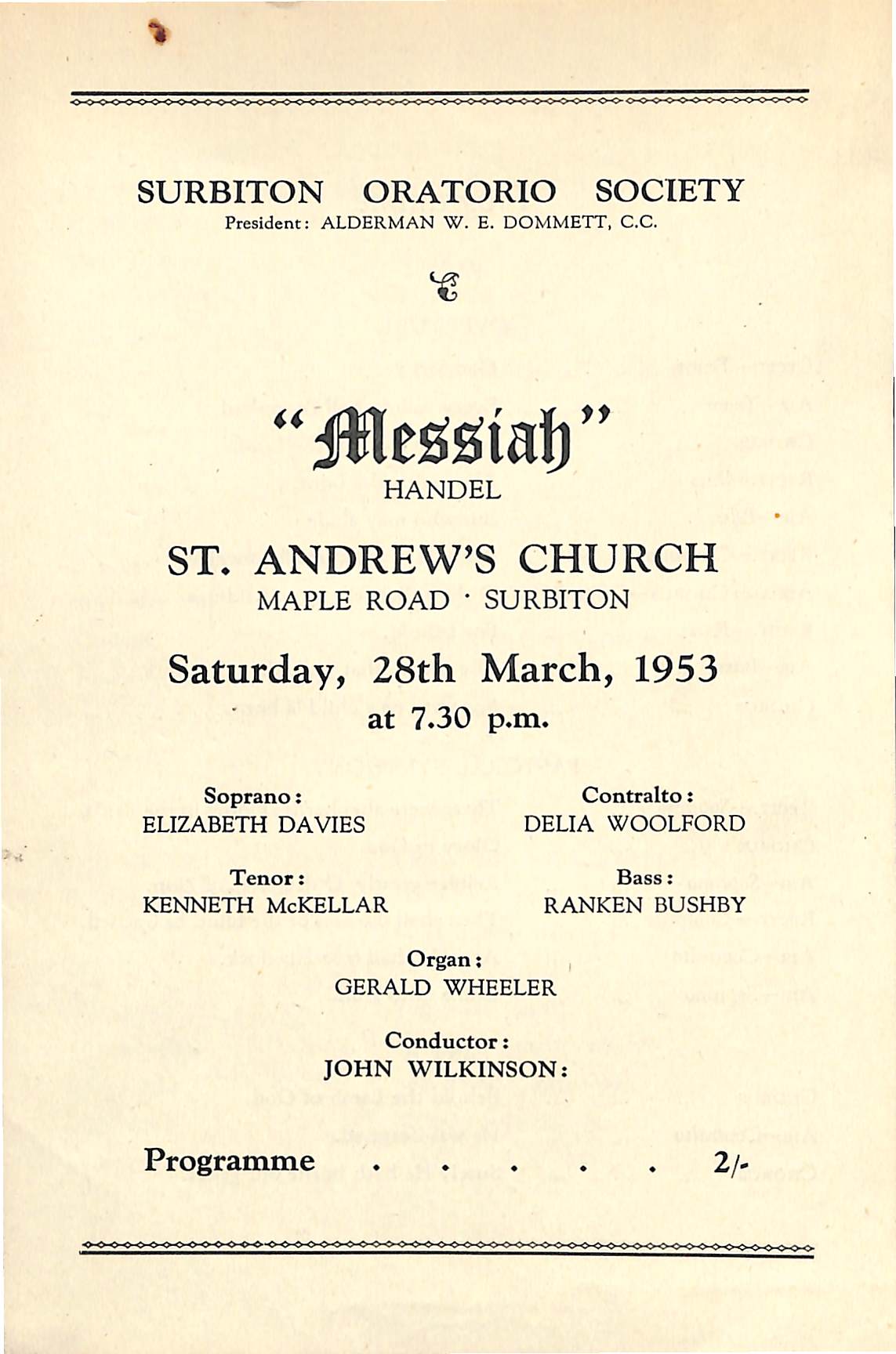 28 March 1953